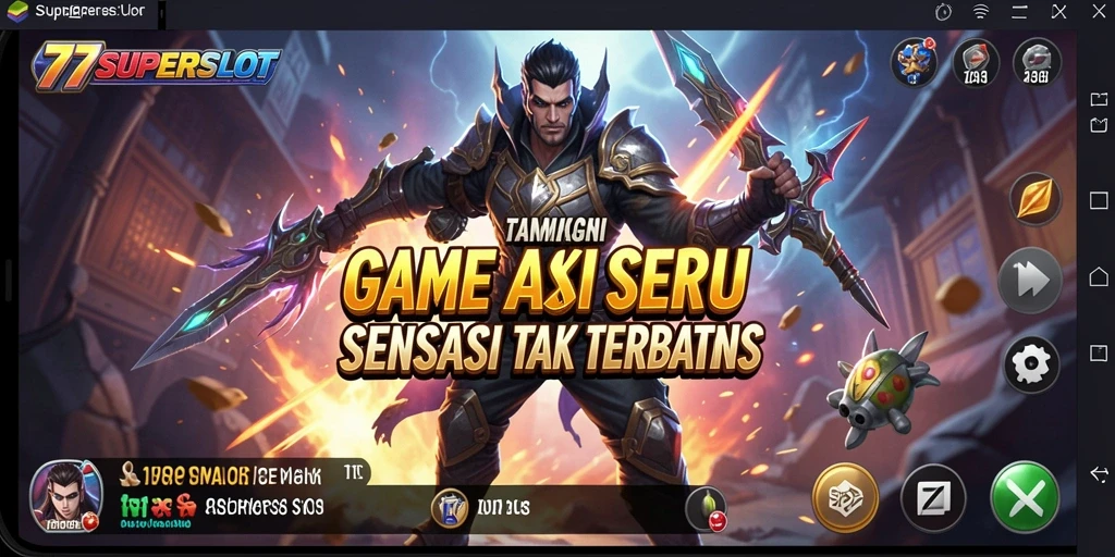 Tampilan gameplay seru 77SUPERSLOT dengan aksi yang mendebarkan.