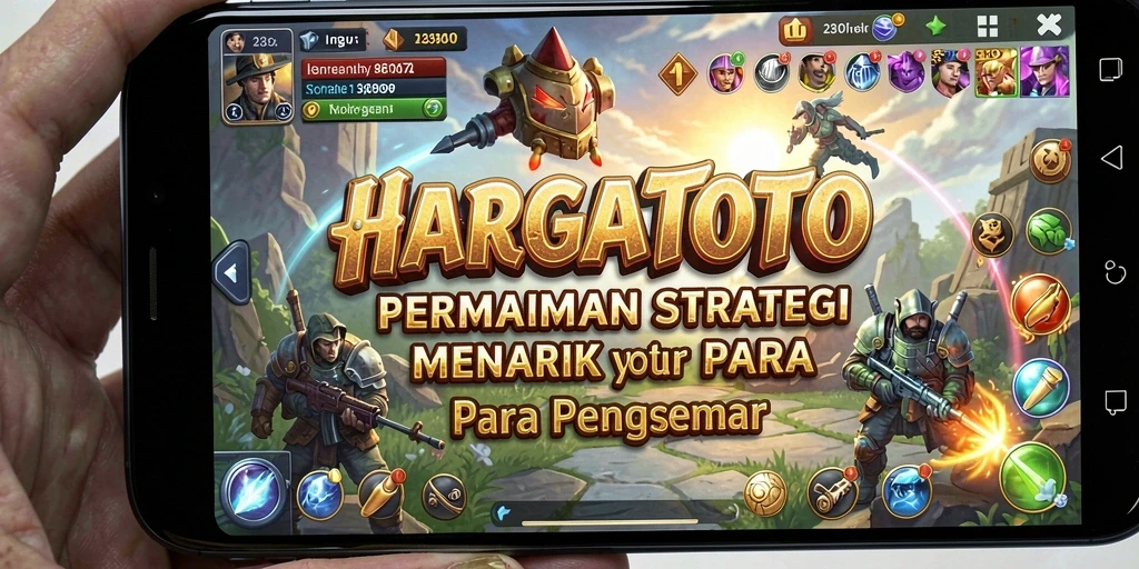 Tampilan gameplay HARGATOTO yang penuh strategi dan tantangan.
