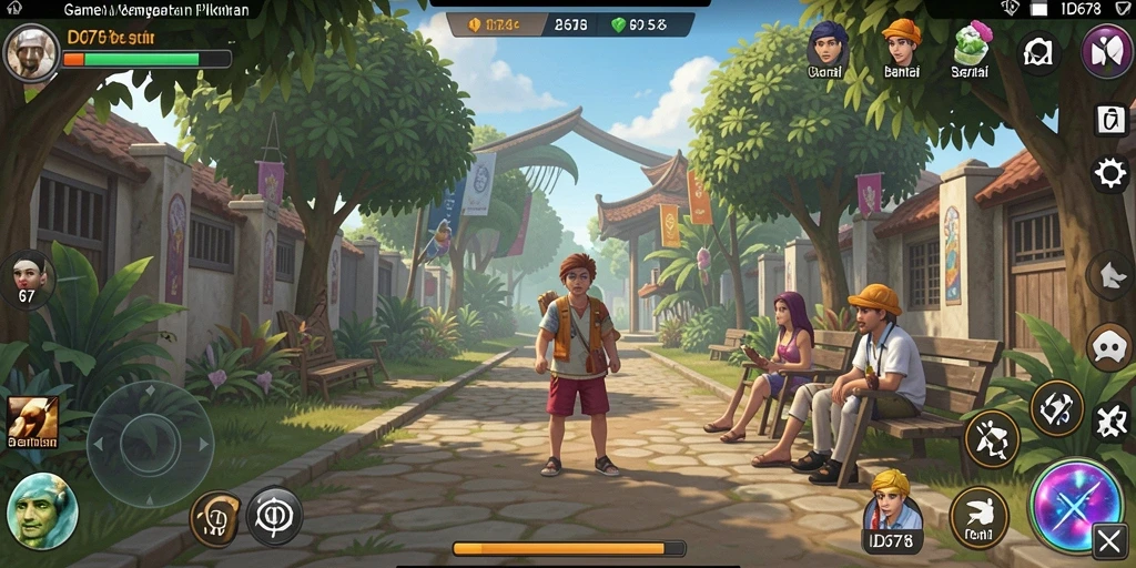 Tampilan gameplay menarik dari ID678 yang memikat pemain.