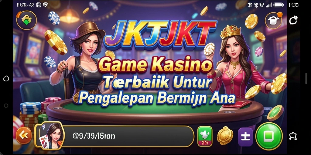 Screenshot JKTJKT menunjukkan gameplay seru di Kasino.