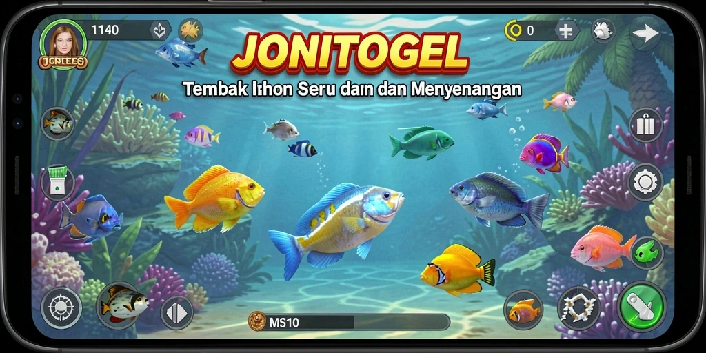 Gameplay Tembak Ikan yang seru dan menghibur di JONITOGEL.
