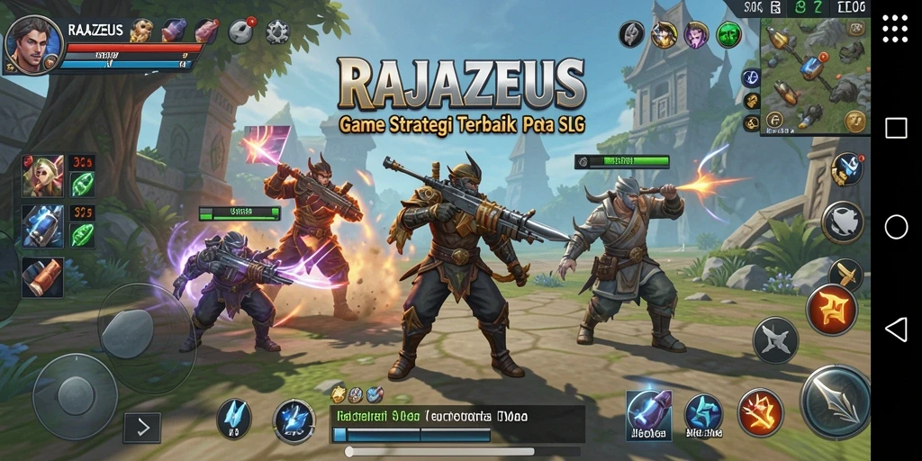 Tangkapan layar dari gameplay <strong>RAJAZEUS</strong> yang penuh strategi dan tantangan.