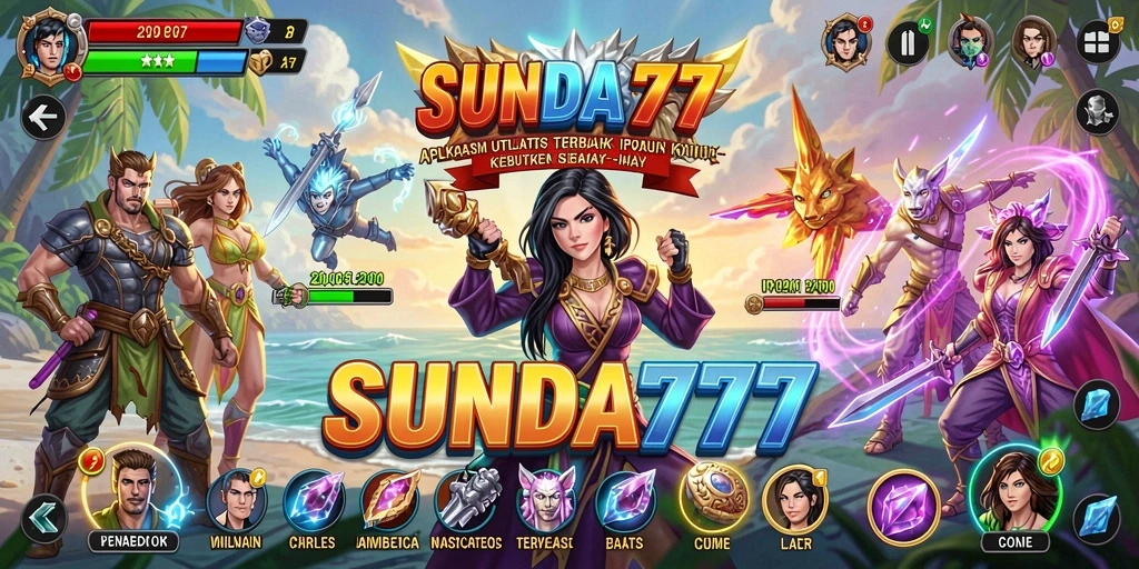 Tampilan utama SUNDA777 yang sederhana dan fungsional.