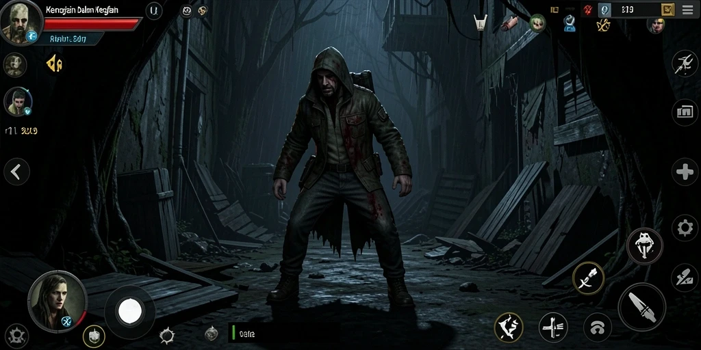 Screenshot menunjukkan suasana mencekam dan gameplay menegangkan.